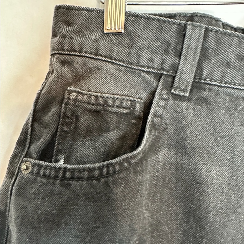 NWT PrettyLittleThing Washed Black Distressed Mom Jeans US Size 4 - Picture 16 of 16